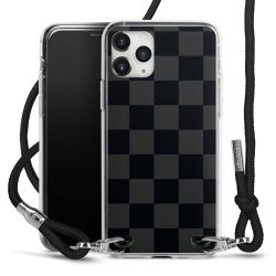 New Carry Case Transparent Stoff schwarz/silber