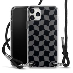 New Carry Case Transparent Stoff schwarz/silber