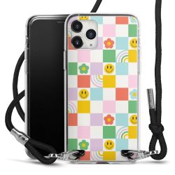 New Carry Case Transparent Stoff schwarz/silber