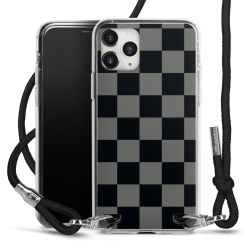 New Carry Case Transparent Stoff schwarz/silber