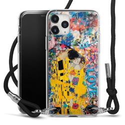 New Carry Case Transparent Stoff schwarz/silber