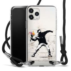 New Carry Case Transparent Stoff schwarz/silber