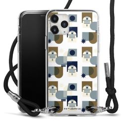 New Carry Case Transparent Stoff schwarz/silber