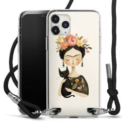 New Carry Case Transparent Stoff schwarz/silber