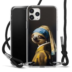 New Carry Case Transparent Stoff schwarz/silber