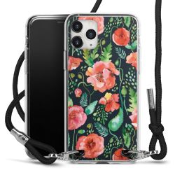 New Carry Case Transparent Stoff schwarz/silber