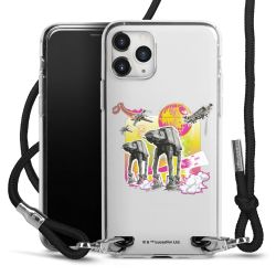 New Carry Case Transparent Stoff schwarz/silber