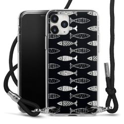 New Carry Case Transparent Stoff schwarz/silber