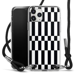 New Carry Case Transparent Stoff schwarz/silber