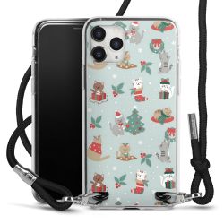 New Carry Case Transparent Stoff schwarz/silber