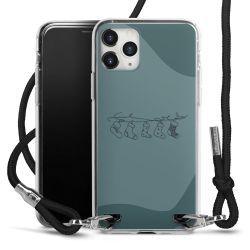 New Carry Case Transparent Stoff schwarz/silber