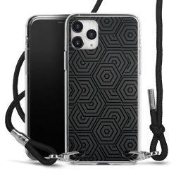 New Carry Case Transparent Stoff schwarz/silber