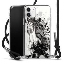 Carry Case Transparent Fabric black/silver