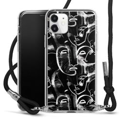 Carry Case Transparent Fabric black/silver