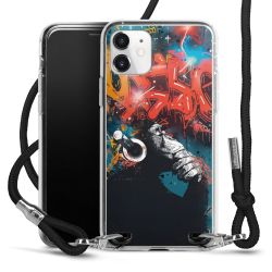 New Carry Case Transparent Stoff schwarz/silber