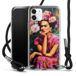 New Carry Case Transparent Stoff schwarz/silber