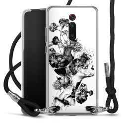 Carry Case Transparent Fabric black/silver