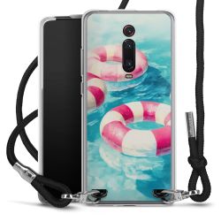 New Carry Case Transparent Stoff schwarz/silber