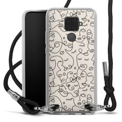 Carry Case Transparent Fabric black/silver