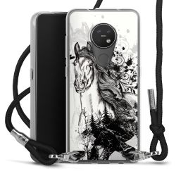 Carry Case Transparent Fabric black/silver