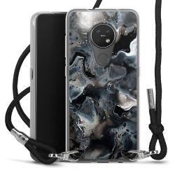 Carry Case Transparent Fabric black/silver