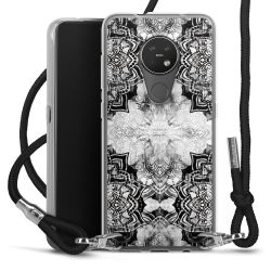 Carry Case Transparent Fabric black/silver