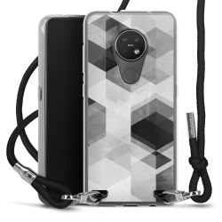 Carry Case Transparent Fabric black/silver