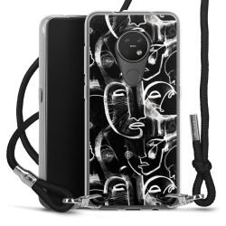 Carry Case Transparent Fabric black/silver