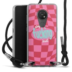 New Carry Case Transparent Stoff schwarz/silber