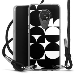 New Carry Case Transparent Stoff schwarz/silber