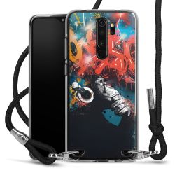 New Carry Case Transparent Stoff schwarz/silber