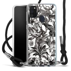 Carry Case Transparent Fabric black/silver