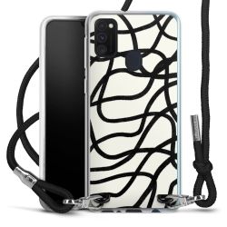 Carry Case Transparent Fabric black/silver