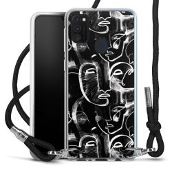 Carry Case Transparent Fabric black/silver