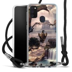 Carry Case Transparent Fabric black/silver