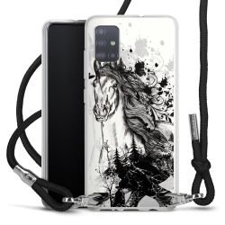 Carry Case Transparent Fabric black/silver