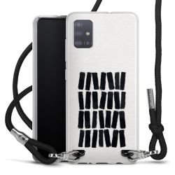 New Carry Case Transparent Stoff schwarz/silber