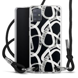 New Carry Case Transparent Stoff schwarz/silber