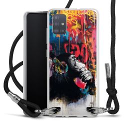 New Carry Case Transparent Stoff schwarz/silber