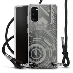 Carry Case Transparent Fabric black/silver