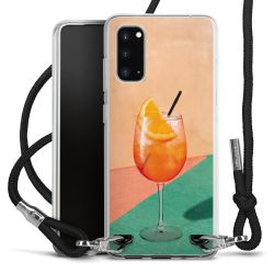 New Carry Case Transparent Stoff schwarz/silber