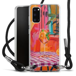 New Carry Case Transparent Stoff schwarz/silber