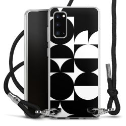 New Carry Case Transparent Stoff schwarz/silber