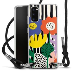 New Carry Case Transparent Stoff schwarz/silber