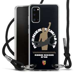 New Carry Case Transparent Stoff schwarz/silber