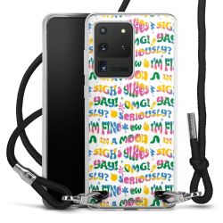 New Carry Case Transparent Stoff schwarz/silber