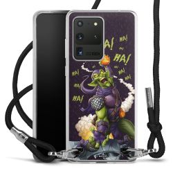 New Carry Case Transparent Stoff schwarz/silber