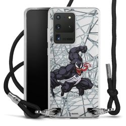 New Carry Case Transparent Stoff schwarz/silber