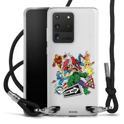 New Carry Case Transparent Stoff schwarz/silber