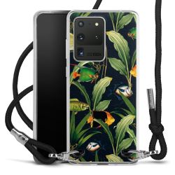 New Carry Case Transparent Stoff schwarz/silber